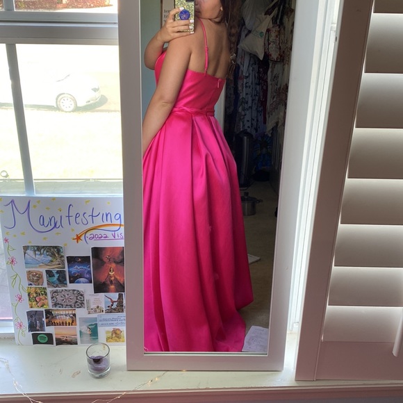 Pink ball gown prom dress - Picture 3 of 3